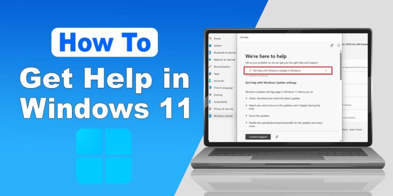 How To Get Help in Windows 11